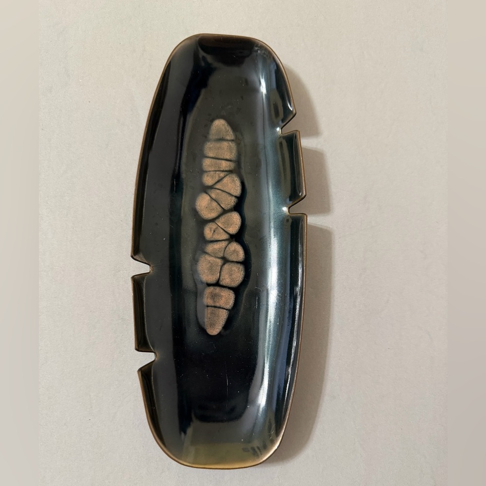 Bovano Enamel over Copper elongated Ashtray